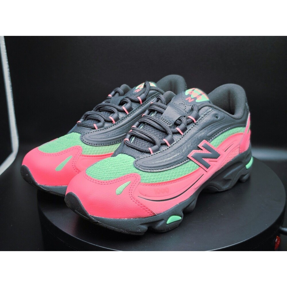 New Balance 1000 (GS) Kids Sneakers Pink/Black/Green GC1000DM SIZE 7 Women/5.5Y - Picture 4 of 8